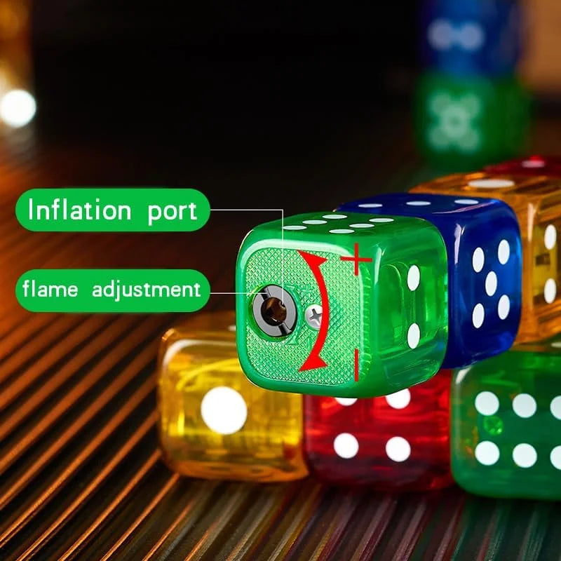 Dice Lighter – Multicolor Windproof Jet Flame