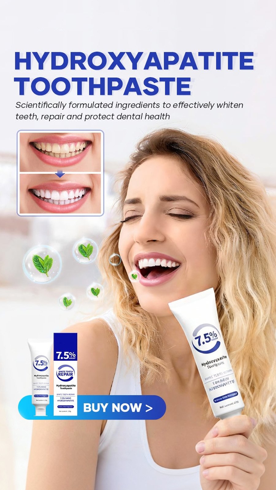 😍 Limited Offer 🔥40% OFF | Hydroxyapatite Toothpaste
