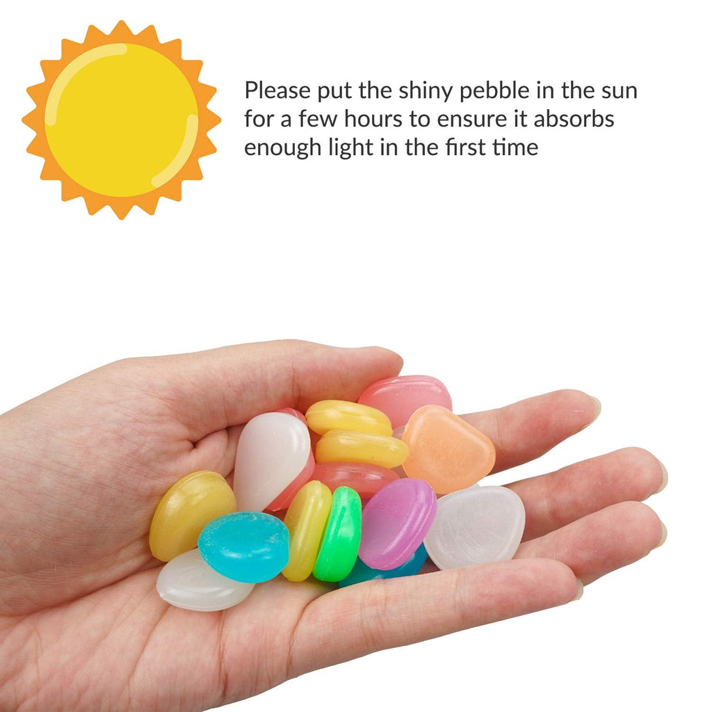 Luminous Stones – Mixed Color Glow Stones ( 150 PCS)