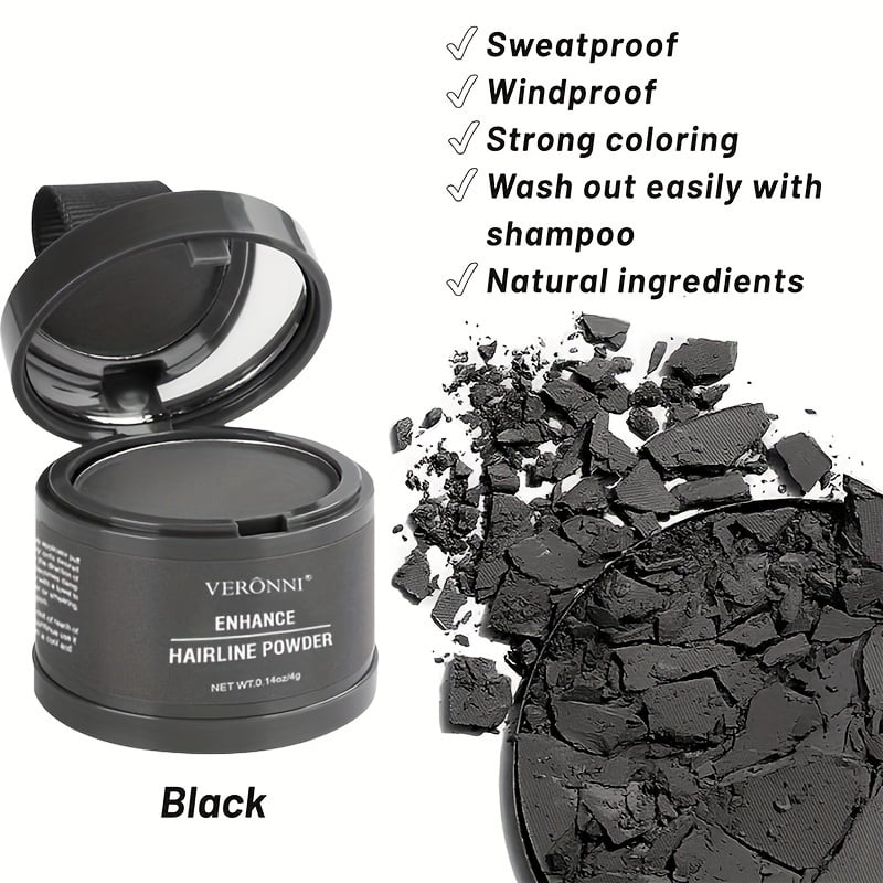 🏆Flash Sale⚡ 50K+👁️‍🗨️Hairline Powder Instantly Conceals Hair Loss, Root Touch Up Hair Powder
